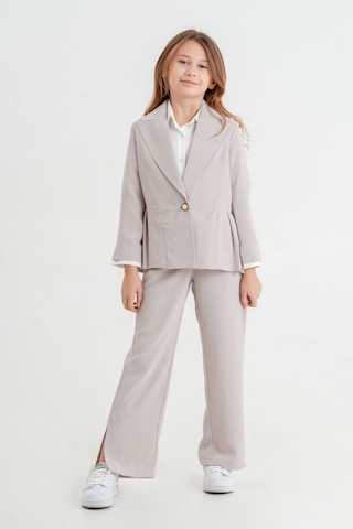 Kız Çocuk Piliseli Üçlü Kız Takım 4409 Bej