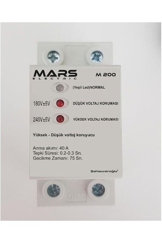 Mars M200 Akım Koruyucu Sigorta Tipi