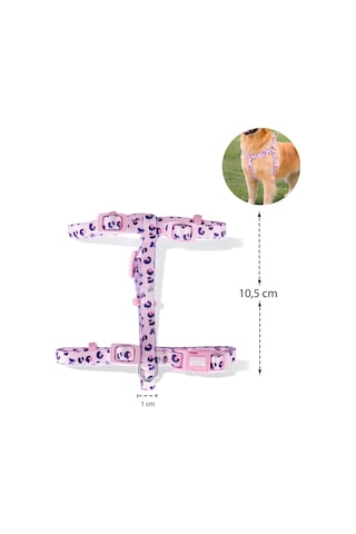 Swissplus Urban Paws Pink Leo Geri Dönüştürülmüş H-tipi Köpek Göğüs Tasması-xs Pembe - Pudra