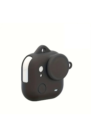 Teknoroket Insta360 Go Ultra Silikon Kılıf Ve Lens Cap Lens Kapağı Seti Siyah