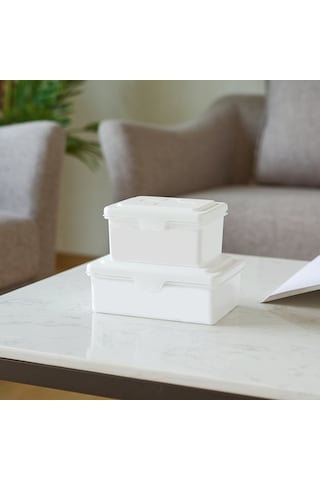 Xindoker Beyaz Çekmeceli Islak Mendil Kutusu - Güneş Gözlüğü, Maske Ve Hijyenik Ürünler İçin Toz Koruyucu Saklama Kutusu 13.2x11x7cm Beyaz