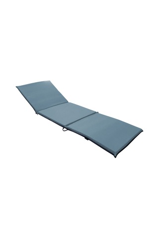 Kamp Yatağı Çadır Yatağı Şezlong Minderi 170x52x4 Cm Işbir Sünger Fermuarlı Şezlong Gri