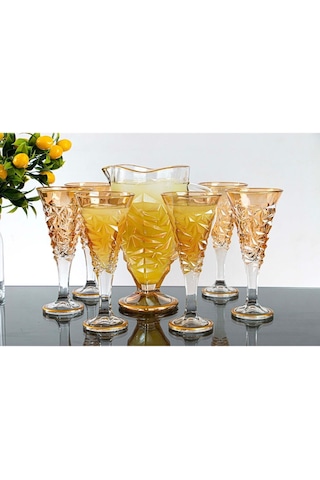 Plt Design La Rose 7 Parca Kokteyl Bardağı Seti,meşrubat - Su Bardağı Seti