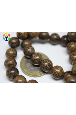 Yasam Tohumu Venge Ağacı Yarım Dizi 10 MM 18 CM Gümüş