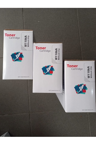 Hp 106a W1106 Chipli Uyumlu Toner 3lü Set Hp 106a W1106 Chipli Uyumlu Toner 3lü Set