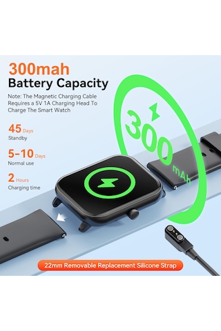 Reedark Pembe Qx5 Akıllı Saat Kan Şekeri Ölçümü Kalp Atımı Ve Vücut Sıcaklığı İzleme Bluetooth Arama 100+ Spor Modu 1.96 İnç Ekran