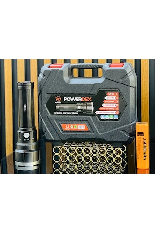 Powerdex Pd-13000 Profesyonel Büyük Avcı Feneri 55w 5500 Lümen Siyah