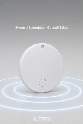 Akıllı Takip Cihazı, İos Ve Android Uyumlu, Apple Find My Ve Google Cihazımı Bul Destekli, Kompakt Tasarım, Konum
