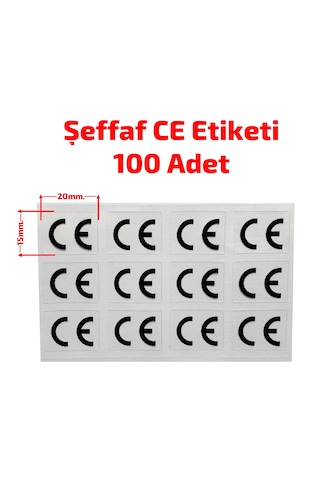 Ce Etiketi, Ce Uygunluk Sembolü, Ce Damgası, Ce Belgesi Pp Şeffaf Ce Etiketi, Ce Uygunluk Sembolü, Ce Damgası, Ce Belgesi Pp Şeffaf