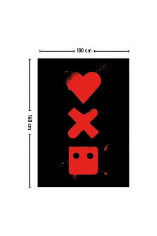 Love Death Robots Pamuklu Kumaş Yağlı Boya Dokulu Duvar Kağıdı Renkli
