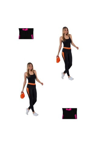 Besttrend Kadın Sporcu Tayt (359) Siyah