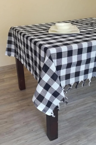 Lexroo Denizli Çeyiz Çok Amaçlı Piknik Masa Örtüsü Sofra Bezi Siyah 150x150