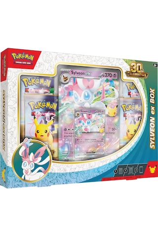 Pokémon Tcg: 30th Celebration Tin Box - Sylveon Ex Promo Kartlı Metal Koleksiyon Kutusu Orijinal Lisanslı