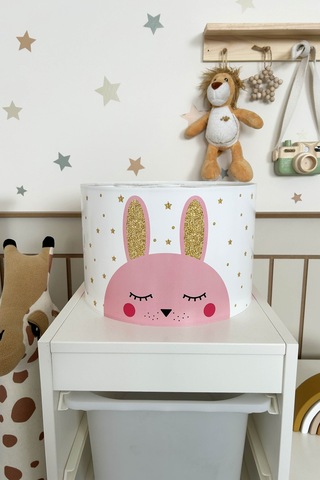 Gold Tavşan Çocuk Odası Sarkıt Avize Pembe