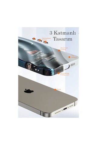 Apple iPhone Uyumlu Uyumlu 14 Pro Kılıf Crew Desenli Kapak - Çiçek