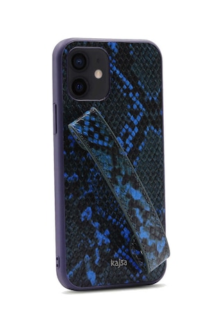 Kajsa Apple Uyumlu iPhone 12 Pro Kılıf Kajsa Glamorous Serisi Snake Handstrap Kapak ZORE-216674