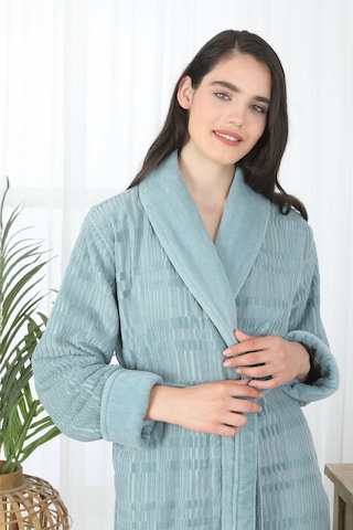 Sadem Organik Spruce Şal Yaka Bornoz Mint