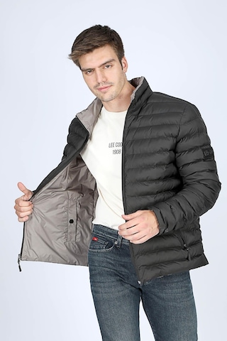 Lee Cooper Terra Erkek Dik Yaka Çift Taraflı Mont Lacivert-20536 Lacivert