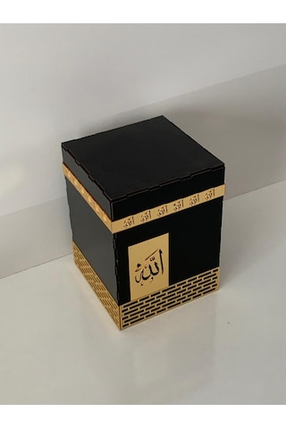 Aynalı Pleksi Motifli Ahşap Kabe