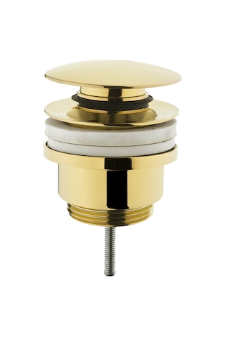 VitrA Yuvarlak Lavabo Süzgeci Universal Basmalı Altın A4514923