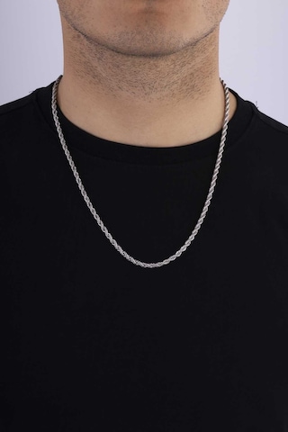 Gümüş Pazarım Klasik Burgu Model Erkek Çelik Zincir Çok renkli