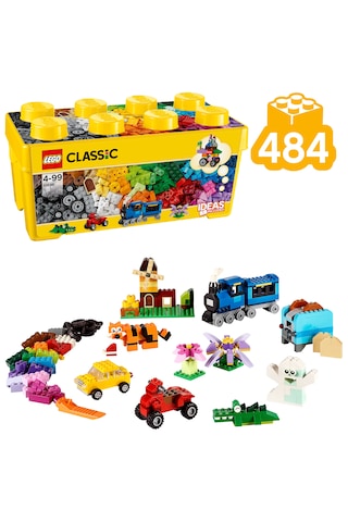 LEGO® Classic Orta Boy Yaratıcı Parçalar Yapım Kutusu 10696 4+ Yaratıcı Oyuncak Yapım Seti - 484 Parça
