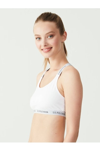 U.s. Polo Assn. Çapraz Askılı Büstiyer BEYAZ
