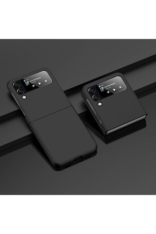 Soulader Samsung Galaxy Uyumlu Z Flip 4 Kılıf - Şık Ve Koruyucu Pc Malzeme Telefon Kapağı, Büyük Delik Tasarımı İle Rahat Kullanım
