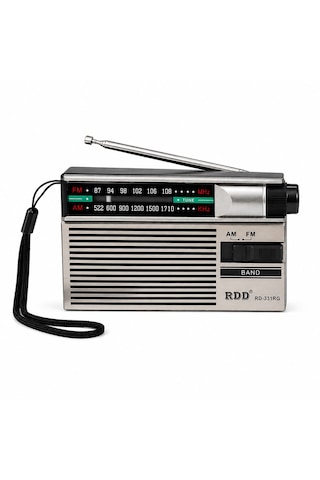 Ultratekno Rd-331rg Şarjlı Cep Radyosu Fm/am 2 Bant Taşınabilir Radyo Type-c Şarjlı 2xaa Pil Destekli Kulaklık Girişli Deprem Acil Durum Radyosu