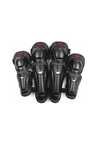 Shenzhen Xin Xin 4 Adet/sn Motosiklet Diz Ve Dirsek Koruyucu Pedler Motokros Pateni Diz Koruyucuları Sürme Koruyucu Dişliler Pedleri Koruma Siyah