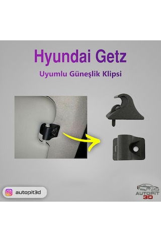 Hyundaı Getz Uyumlu Güneşlik Klipsi Güneşlik Klipsi
