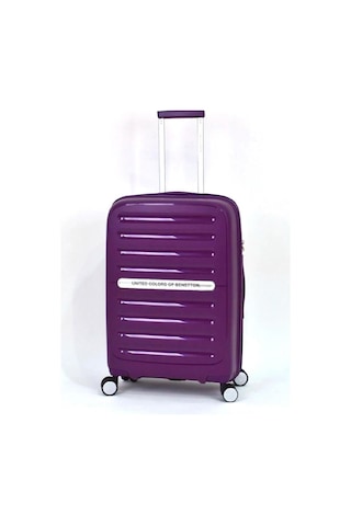 Benetton Büyük Boy %100 Polipropilen Valiz Mor Bnt1000 Mor