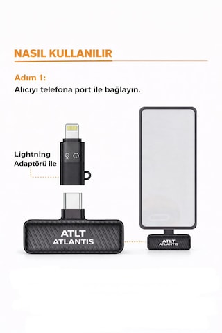 2.4g 60mah Çift Set Kablosuz Yaka Mikrofonu Typec-lightning Gürültü Önleyici Tak Çalıştır Vlog Röportaj İçin Canlı Yayın 8 Gram