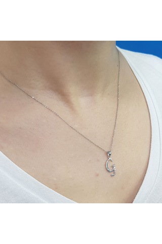 Lova Pırlanta G Harfi Kolye - 2080010