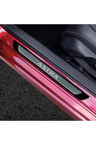 Opel Astra K 2015 Ve Üzeri Modeller Uyumlu Krom Kapı Eşiği 4 Parça Paslanmaz Çelik Abs Çerçeve