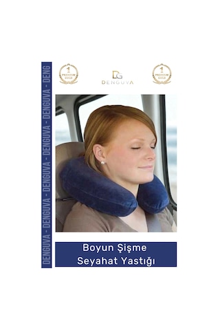 Boyunyastığı Ergonomik Konforlu Araç Boyun Destek Pratik Şişirilebilir Boyun Şişme Seyahat Yastığı