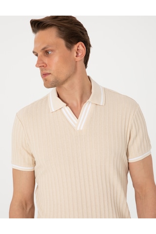 Pierre Cardin Erkek Bej Tişört 50310162-vr011 Bej