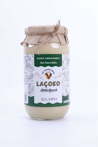 Laçoko Kişiye Özel Şekersiz Saf Katkısız Fıstık Ezmesi Glutensiz Vegan Doğal Az Kavrulmuş Çiğ Yer Fıstığı Ezmesi 2 x 1 KG