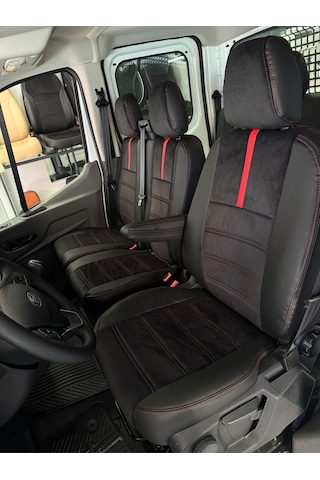 Ford Transit Çift Kabin 6+1 2015-2025 Arası Uyumlu Model-oto Koltuk Kılıfı