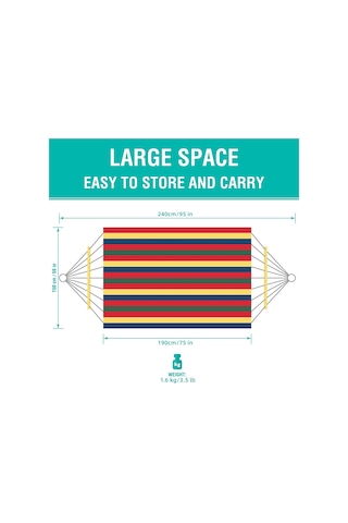 Açık Hamak Taşınabilir Bahçe Hamak Spor Ev Seyahat Kamp Salıncak Çok Renkli