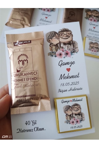 Farklı Market Nikah, Söz, Nişan Hediyesi Kahve Çikolata 7 Adet