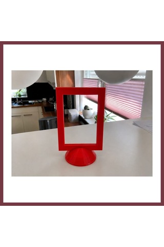 Storeşahin 3d Baskı Modern Fotoğraf Çerçevesi - Masaüstü Ve Raf Üstü Dekoratif Resimlik-kırmızı Shn0720