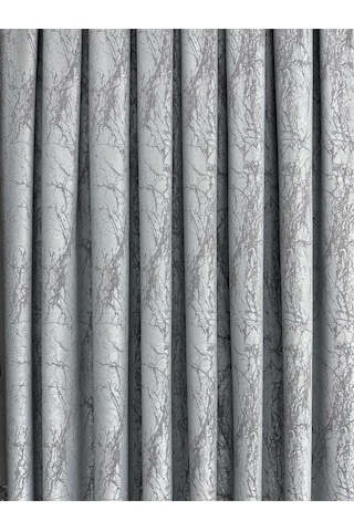 Velar Soft Buz Mavi/gri Fon Perde 1/3 Sık Pile Buz Mavi