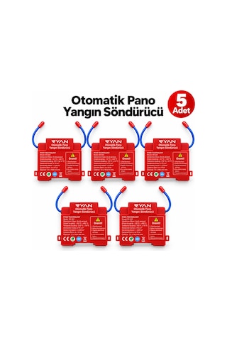 5 Adet Otomatik Pano Yangın Söndürücü Elektrik Panosu İçin Aerosol Söndürme Cihazı