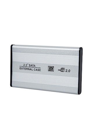 SpeedUF USB 2.0 Sata Harici 2.5 Hdd Harddisk Kutusu Gümüş