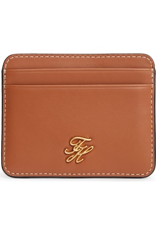 Th Scrıpt Leather Cc Holder Çok Renkli