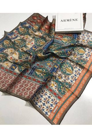 Armine Sura İpek Eşarp Turuncu, Mercan, Vizon 7932-s09 Armine Sura İpek Eşarp Turuncu, Mercan, Vizon 7932-s09