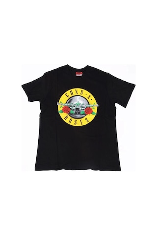 Guns N' Roses Logo Tişört Siyah Çok Renkli