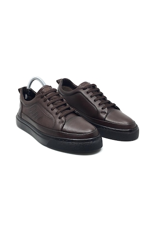 Taşpınar %100 Hakiki Deri Erkek Yazlık Rahat Günlük Sneaker Ayakkabı 40-44 Kahverengi