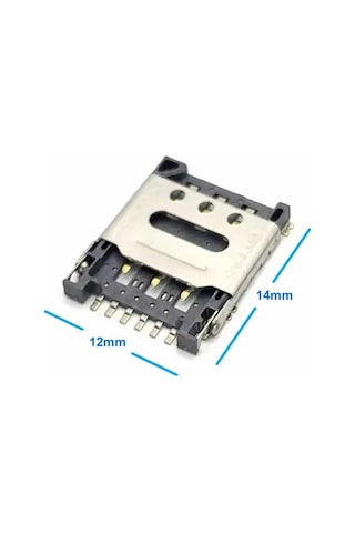 Nano Sim Kart Soket Micro 6 Pin Açılabilir Kilitli Kapak Gsm Akıllı Saat Apple İphone Uyumlu Cep Telefonu